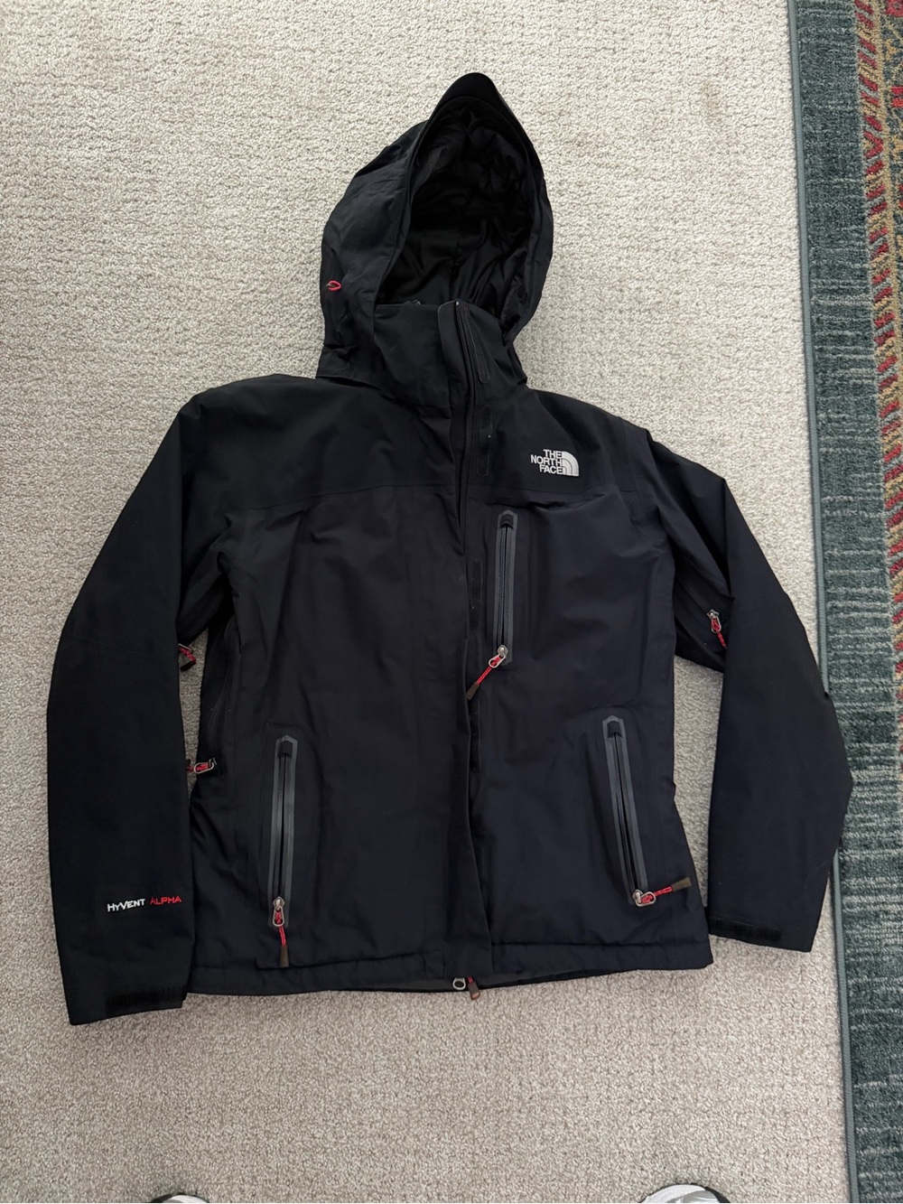 The North Face Black HyVent Alpha Waterproof Jacket